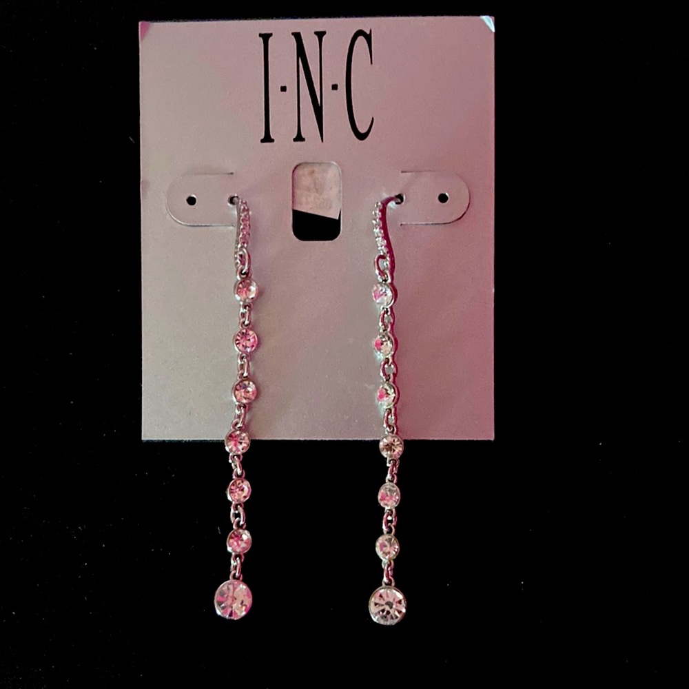 INC Dangling Rhinestone Earrings